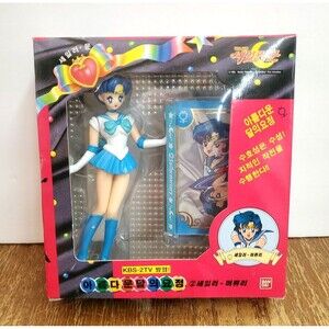Sailor Moon Petit Soldier Mercury Figure 1992 Bandai Korean Edition New Box Rare